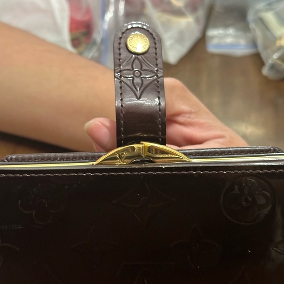 LV Vernis French Purse Wallet Amarante - Picture 3 of 11